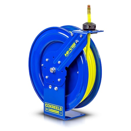 Coxreels P-LP-450-HV Performance Spring Rewind Hi-Vis Safety Hose Reel P-LP-450-HV